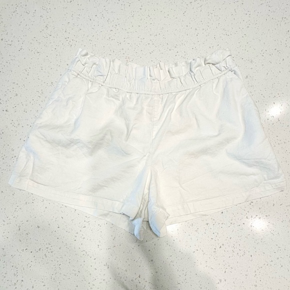 Express Pants - Express White Linen Paperbag High Waisted Shorts